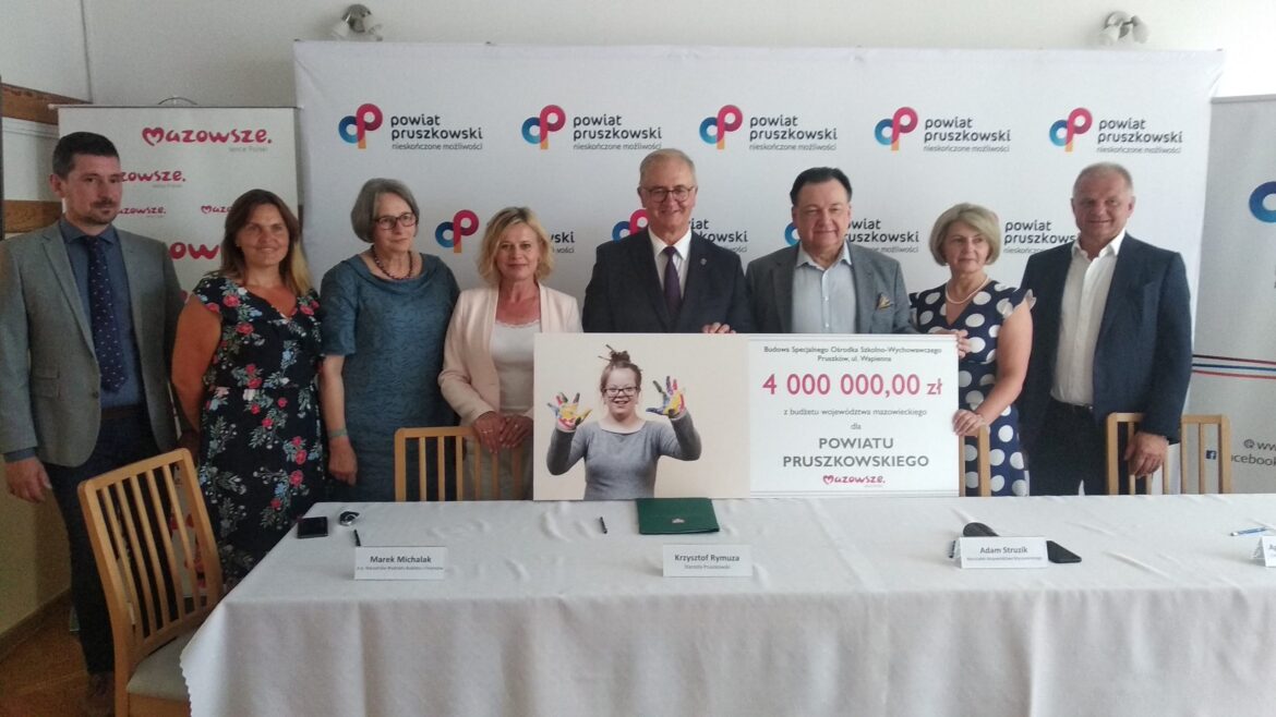 4 mln zł na budowę Specjalnego Ośrodka Szkolno-Wychowawczego w Pruszkowie