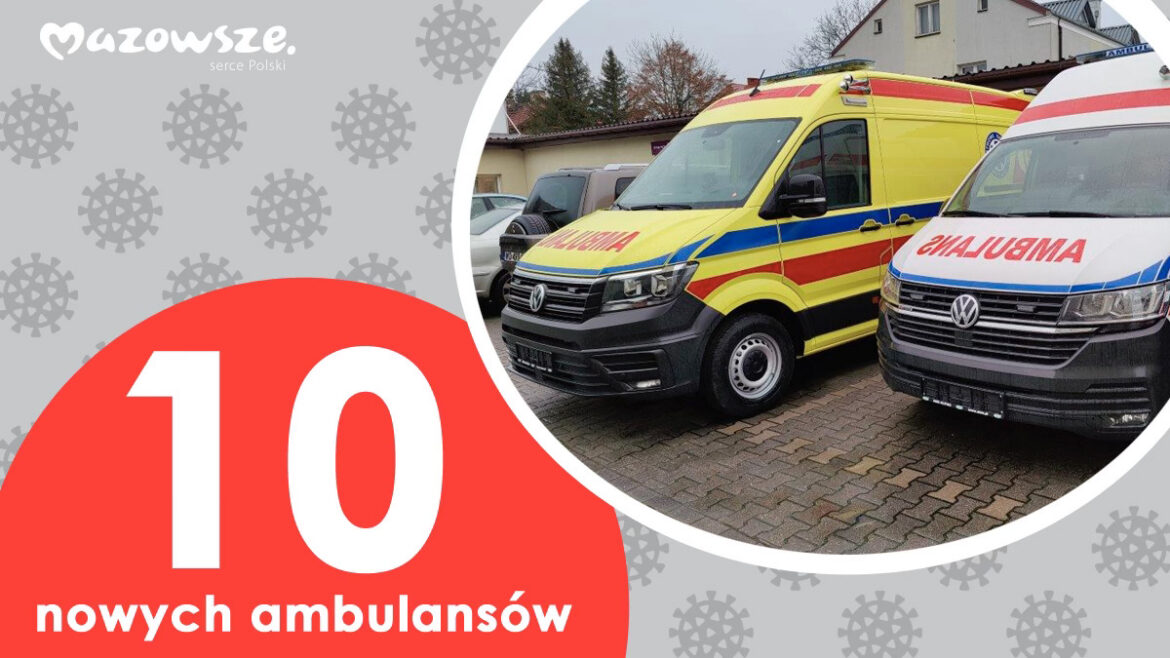 #UEpomaga 10 nowych ambulansów dla mazowieckich stacji pogotowia ratunkowego