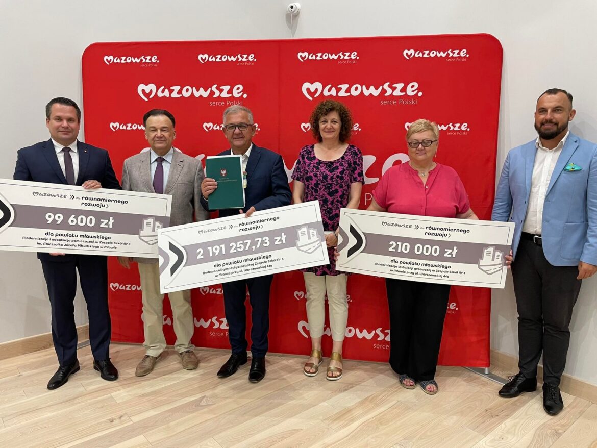 26 lokalnych inwestycji z subregionów ciechanowskiego, płockiego i żyrardowskiego ze wsparciem samorządu Mazowsza