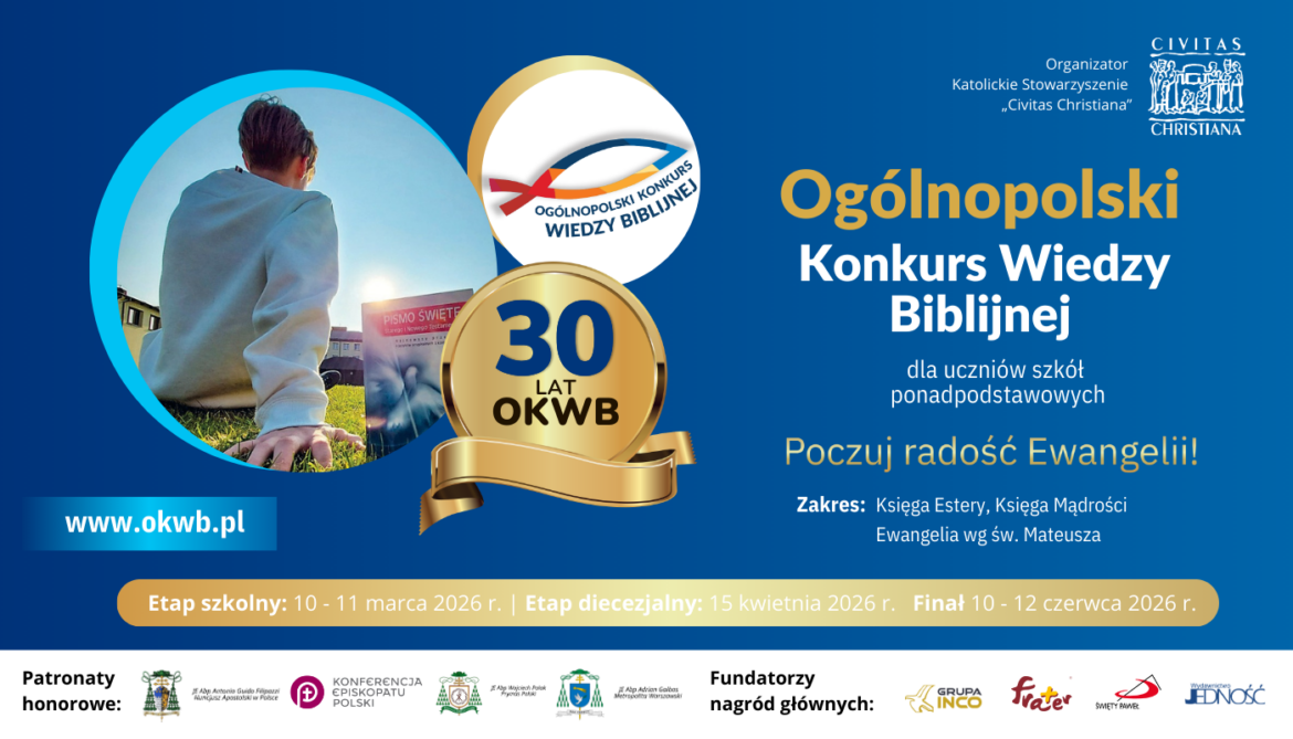 Finał 30. edycji Ogólnopolskiego Konkursu Wiedzy Biblijnej